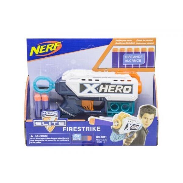 

Бластер "X-Hero Firestrike", маленький Бело-Синий
