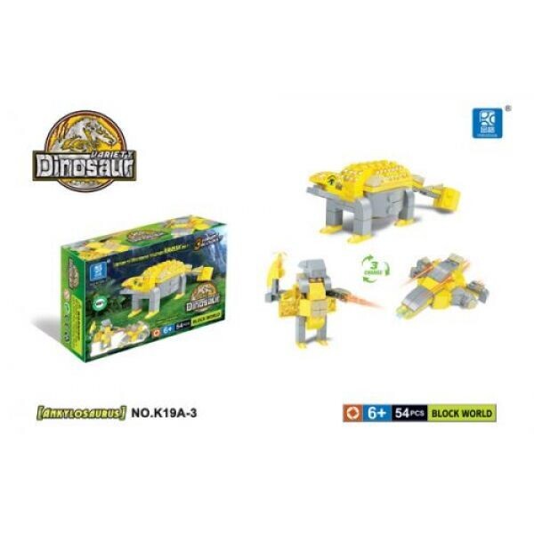 

Конструктор DINOSAURS Aнкилозавр, 54 детали