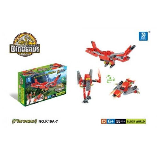 

Конструктор DINOSAURS Птерозавр, 58 деталей