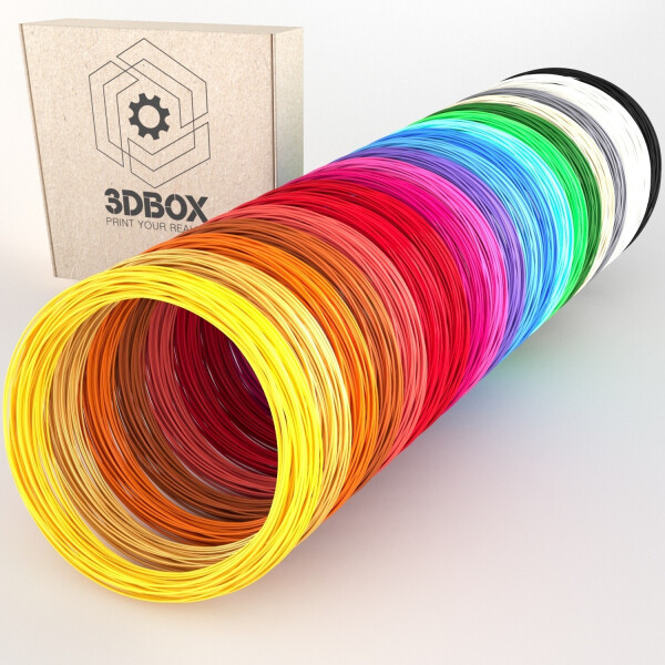 

Набор ABS пластика 3D-Box XXL-20 для 3D-ручки: 20 цветов по 20 метров (1,75мм*400м)