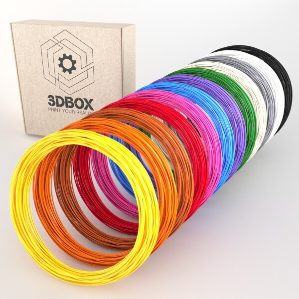 

Набор ABS пластика 3D-Box LARGE-30 для 3D-ручки: 12 цветов по 30 метров (1,75мм*360м)