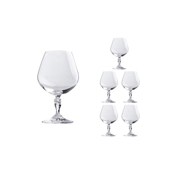 

Набор бокал Lora для бренди коньяка 380 мл 6 шт Камена NGC137SETBRANDY