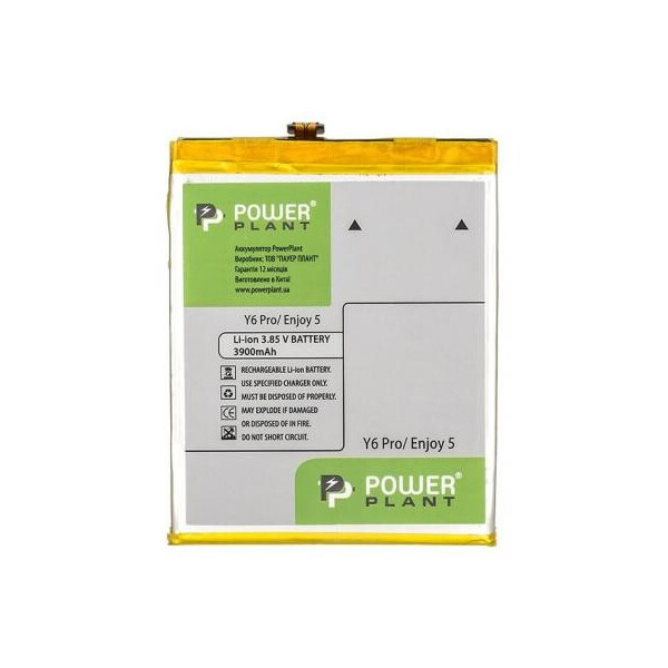 

Аккумуляторная батарея PowerPlant Huawei Y6 Pro (Honor Play 5X) / Enjoy 5 (HB526379EBC) 3900mA (SM150243)