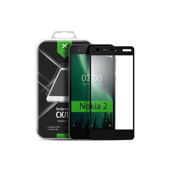 

Стекло защитное Vinga для Nokia 2 Black (VTPGS-N2B)
