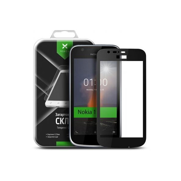 

Стекло защитное Vinga для Nokia 1 Black (VTPGS-N1B)
