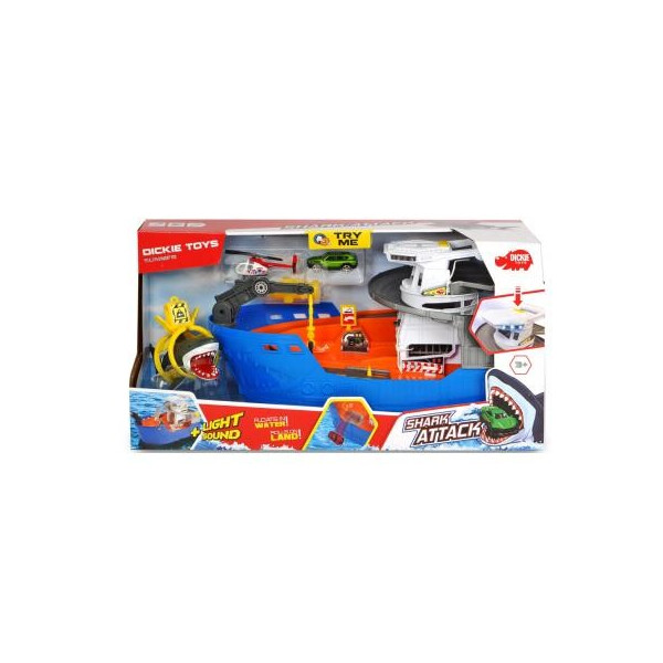 

Игровой набор Dickie Toys Катер со шлюпкой Охота на акул (3779001)