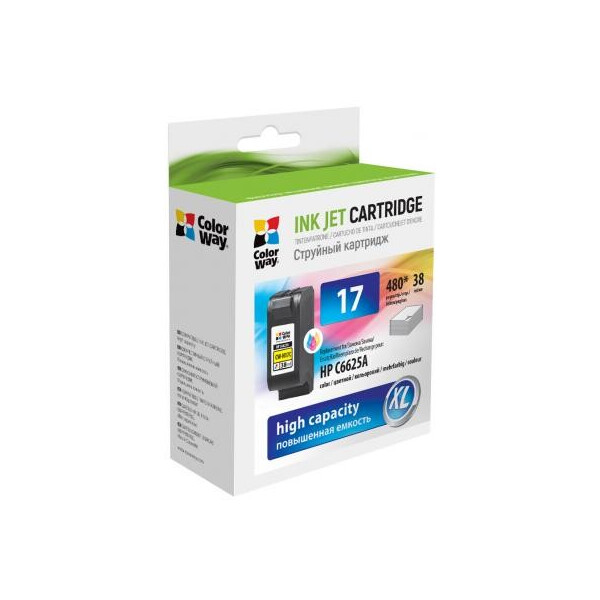 

Картридж ColorWay HP №17 color (C6625A) (CW-H17C)