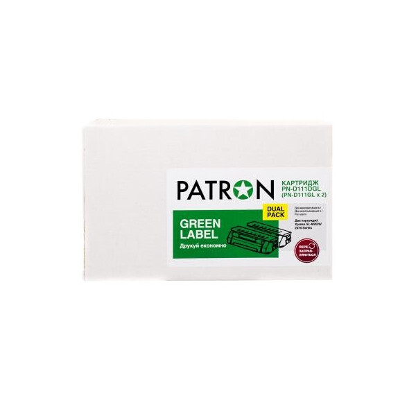 

Картридж Patron SAMSUNG MLT-D111S (SL-M2020) GREEN Label (DUAL PACK) (PN-D111DGL)