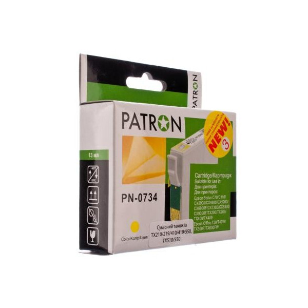 

Картридж PATRON EPSON C79, CX3900 (T07344А) YELLOW (PN-0734)