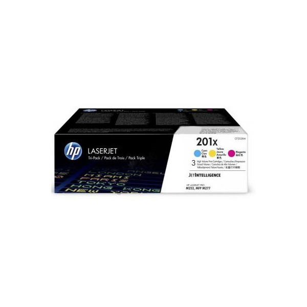 

Картридж HP CLJ 201X CYM (CF401X,CF402X,CF403X) Tri-Pack (CF253XM)
