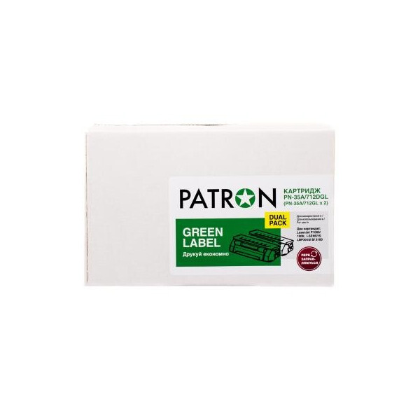 

Картридж PATRON CANON 737 GREEN Label (DUAL PACK) (PN-737DGL)