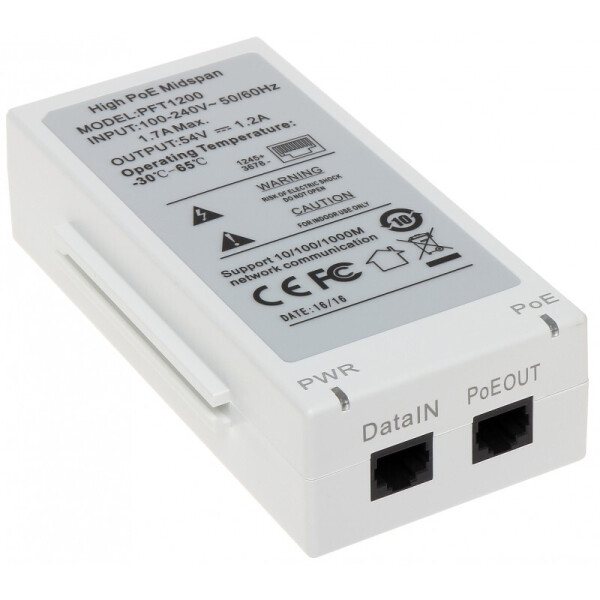 

Инжектор PoE Dahua PFT1200