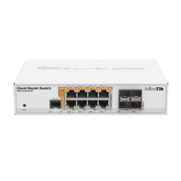

Коммутаторы POE Mikrotik CRS112-8P-4S-IN