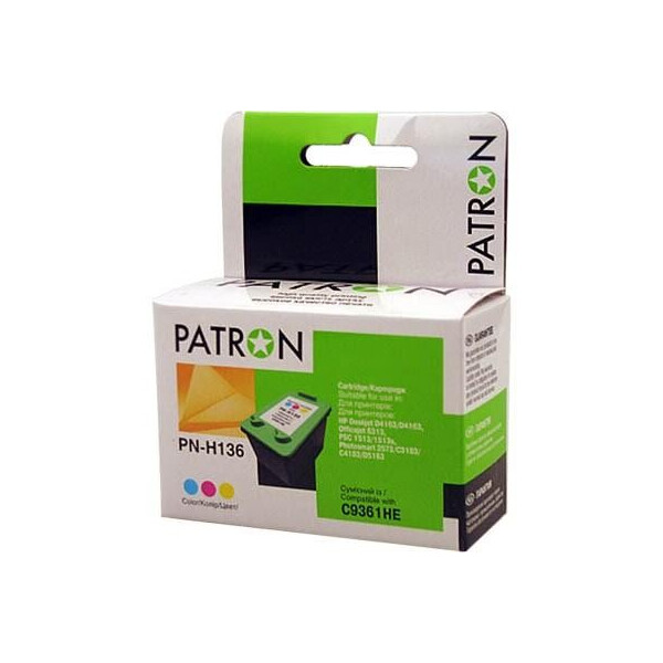 

Картридж PATRON для HP PN-H136 COLOUR (C9361HE) (CI-HP-C9361HE-C-PN)