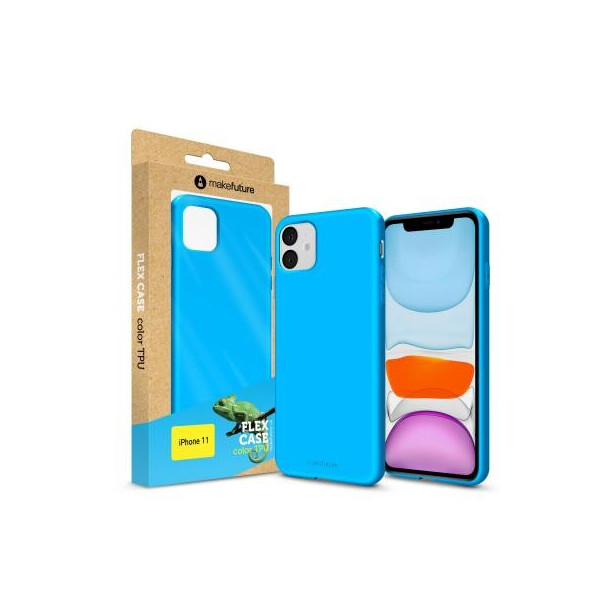 

Чехол для моб. телефона MakeFuture Flex Case (Soft-touch TPU) Apple iPhone 11 Light Blue (MCF-AI11LB)