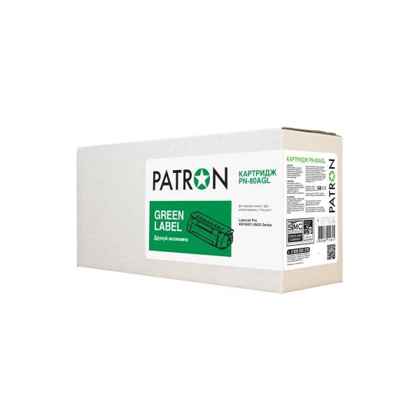 

Картридж PATRON HP LJ Pro400 M401/ M425 Series/CF280 GREEN Label (PN-80AGL)