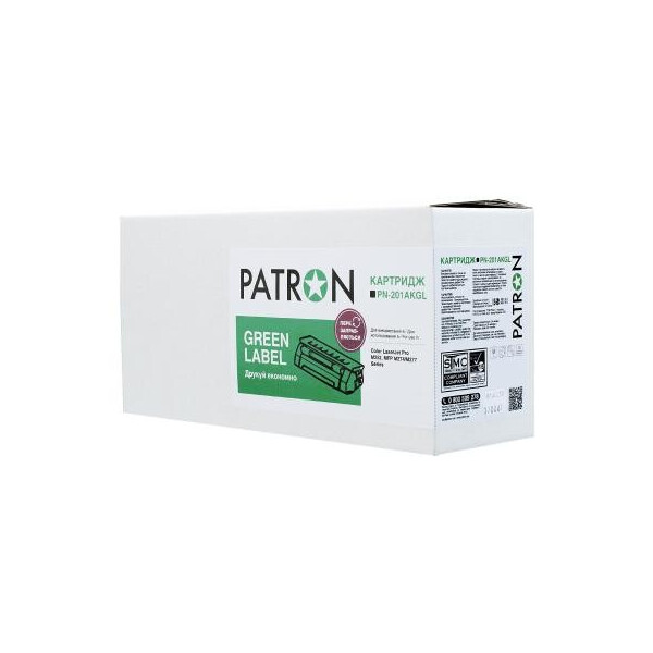 

Картридж PATRON HP CLJ CF400A BLACK GREEN Label (PN-201AKGL)