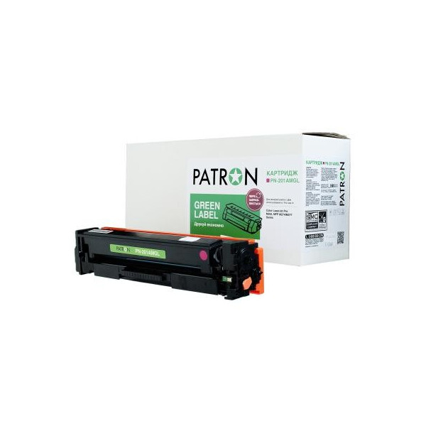 

Картридж Patron HP CLJ CF403A для M252/M274/M277 Magenta, GREEN Label (PN-201AMGL)