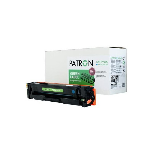 

Картридж PATRON HP CLJ CF401A для M252/M274/M277 Cyan, GREEN Label (PN-201ACGL)