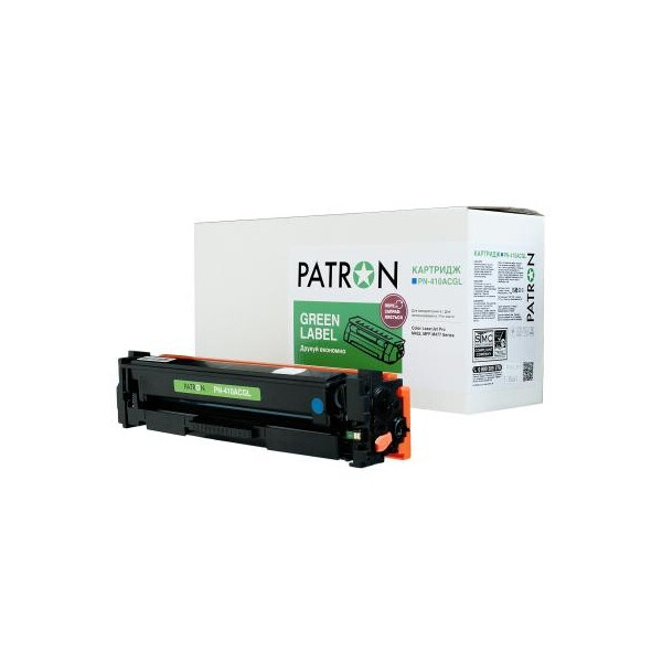 

Картридж PATRON HP CLJ CF411A, для Pro M452/M477 Cyan, GREEN Label (PN-410ACGL)