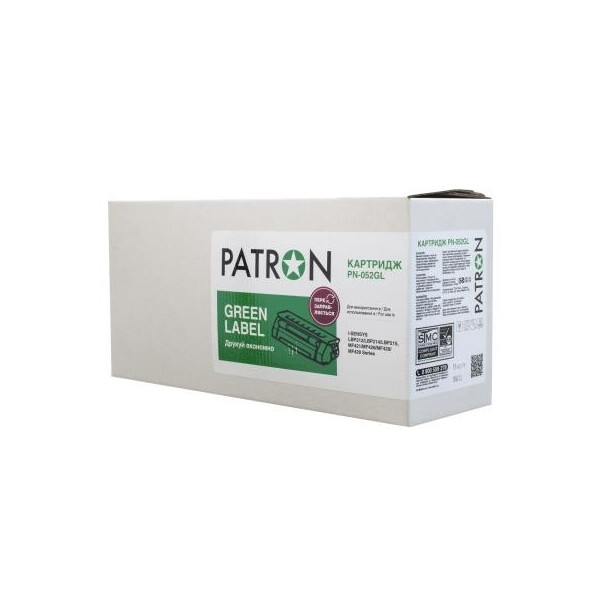 

Картридж Patron CANON 052 GREEN Label (PN-052GL)