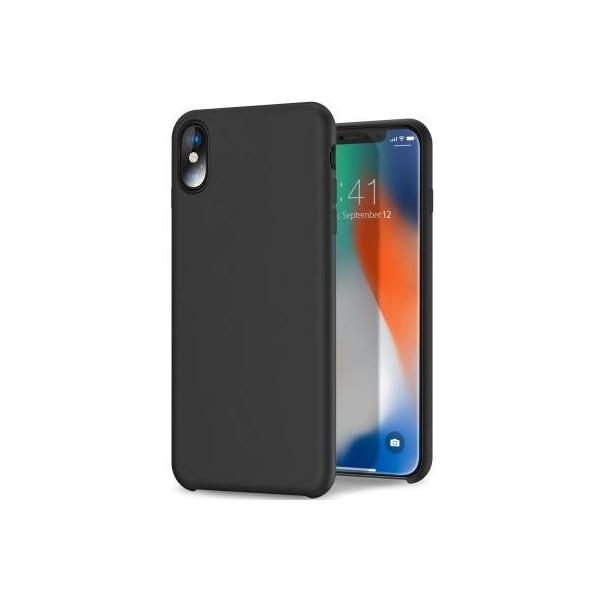 

Чехол для моб. телефона Laudtec для iPhone X liquid case (black) (LT-IXLC)