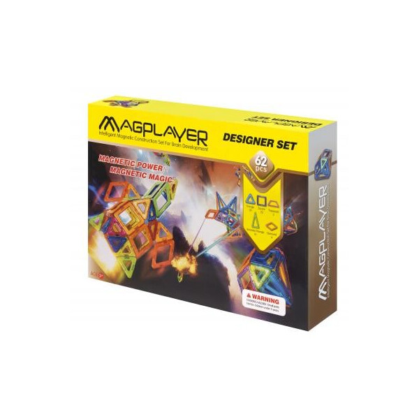 

Конструктор Magplayer Набор 62 элемента (MPB-62)