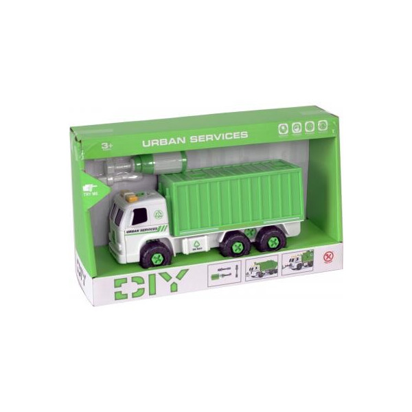 

Конструктор Kaile Toys Мусоровоз с отверткой разборная модель (KL902-3)
