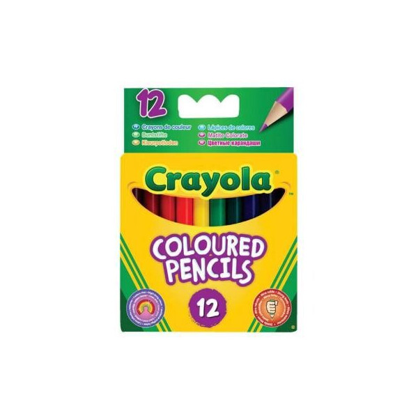 

Набор для творчества Crayola 12 коротких цветных карандашей (4112)