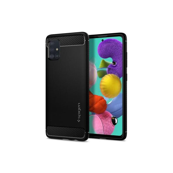 

Чехол для моб. телефона Spigen Galaxy A51 Rugged Armor, Matte Black (ACS00563)