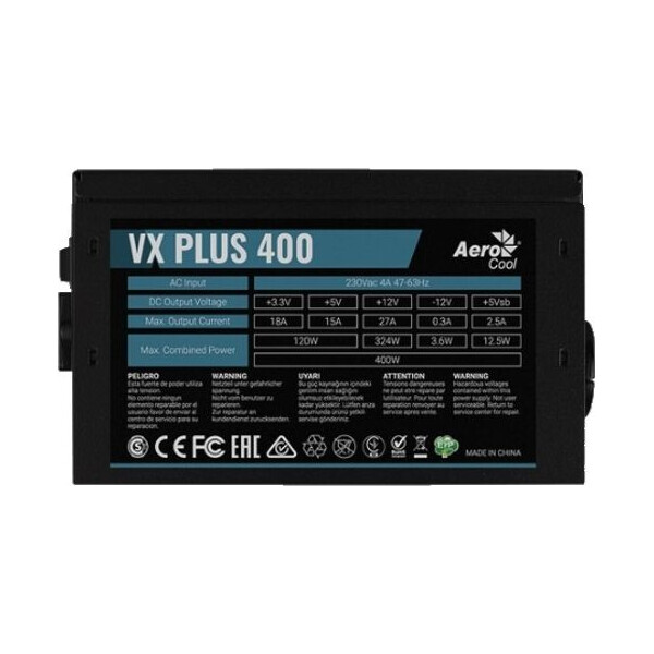 

Блок питания Aerocool VX Plus 400 400W v.2.3