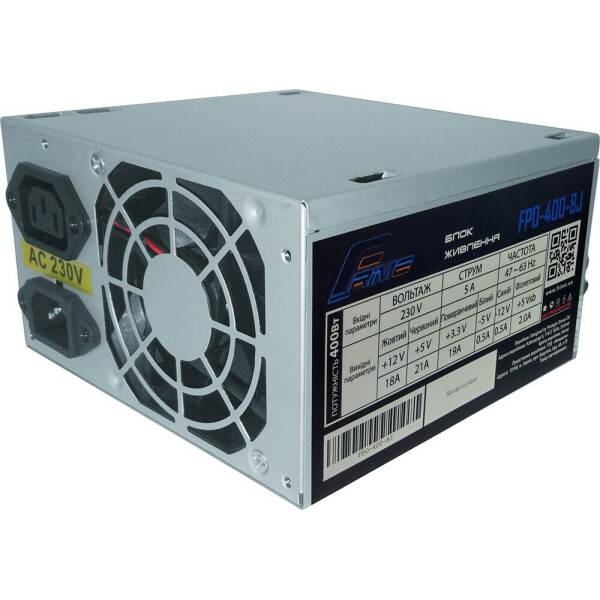 

Блок питания Frime FPO-400-8C_OEM (без кабеля питания)
