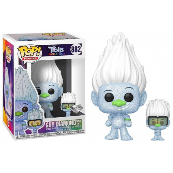 

Фигурка Funko Pop Фанко Поп Diamond Хип-хоп Гай Даймонд и Крошка Тролли Мировой тур 10 см cart T GD 882