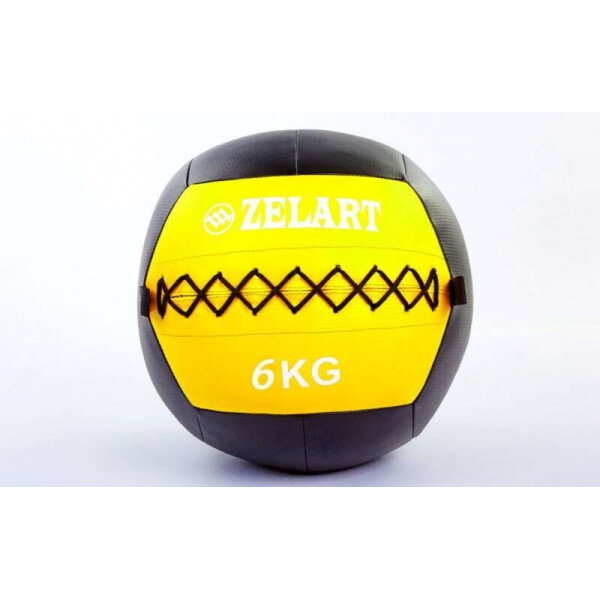 

Мяч волбол для кроссфита и фитнеса 6кг Zelart WALL BALL FI-5168-6 Yellow