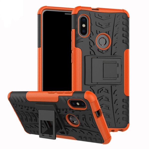 

Противоударный двухслойный чехол Shield для Xiaomi Redmi Note 5 Pro / Note 5 (DC) с подставкой Оранжевый (98089)