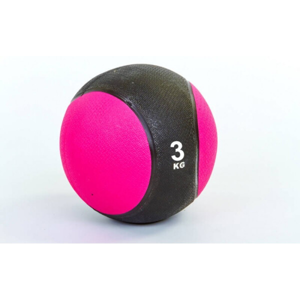 

Мяч медицинский медбол Record Medicine Ball C-2660-3 3кг Pink