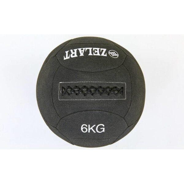 

Мяч для кроссфита набивной в кевларовой оболочке 6кг Zelart WALL BALL FI-7224-6 Black