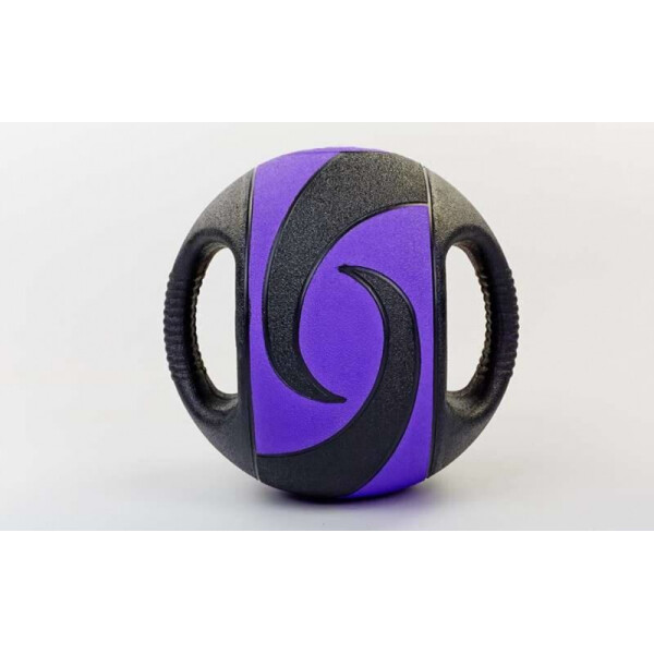 

Мяч медицинский медбол с двумя рукоятками Record Medicine Ball FI-5111-5 5кг Violet