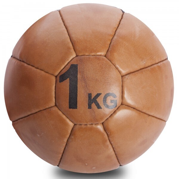 

Мяч медицинский медбол VINTAGE Medicine Ball F-0242-1 1кг Brown
