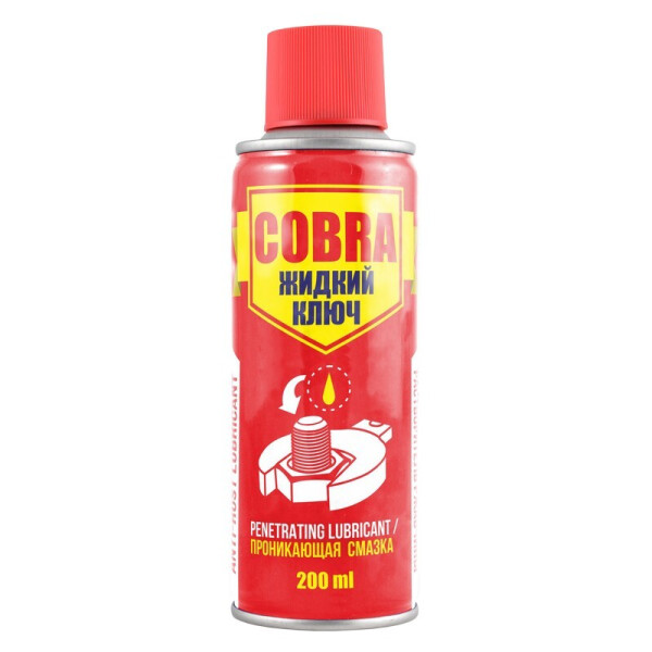

Жидкий ключ (спрей) 200 мл Cobra Проникающая смазка (NX20300)