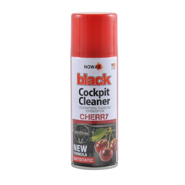

Полироль панели приборов NOWAX 200 мл Black Cockpit Cleaner Вишня (NX00207)