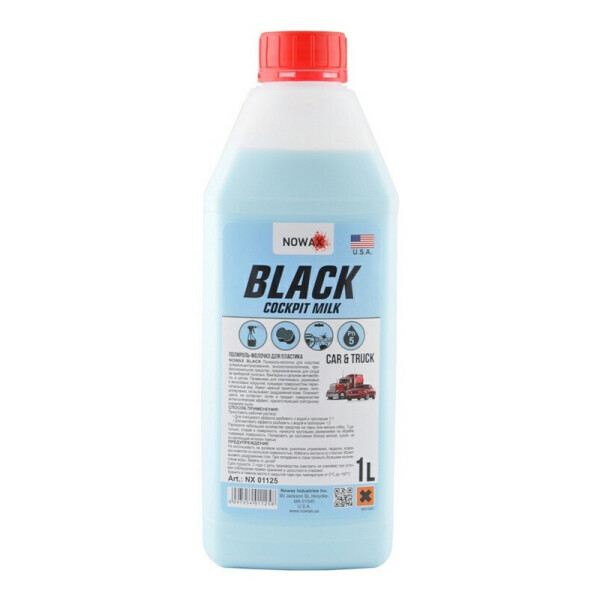 

Полироль молочко для пластика 1 л NOWAX BLACK Cocpit Milk (NX01125)