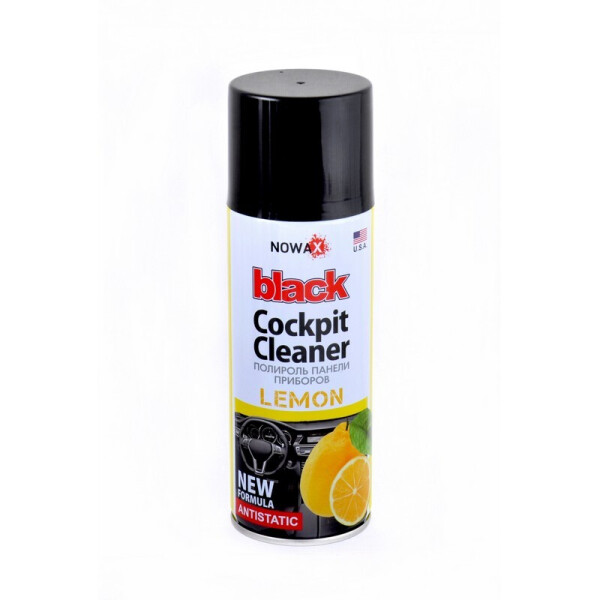 

Полироль панели приборов NOWAX 200 мл Black Cockpit Cleaner Lemon (NX00202)