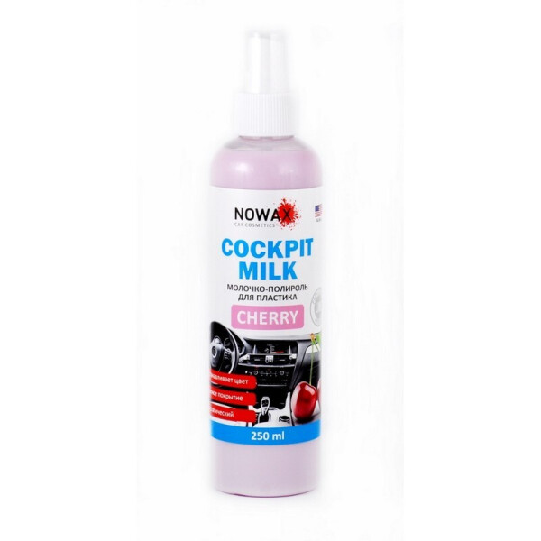 

Молочко-полироль для пластика NOWAX Black Cockpit Milk Cherry 250 мл (NX25227)