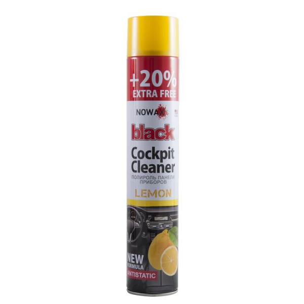 

Полироль панели приборов NOWAX Black Cockpit Cleaner Лимон 750 мл (NX00702)