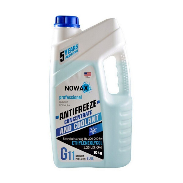

Антифриз NOWAX G11 концентрат синий 10 кг (NX10004)