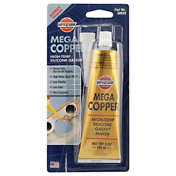 

Высокотемпературный герметик прокладок Versachem Mega Copper Silicone 85 г (88839)
