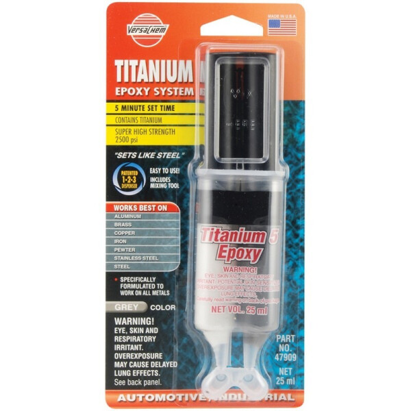 

Эпоксидный двухкомпонентный клей Versachem Titanium 5 Epoxy 25 мл (47909)