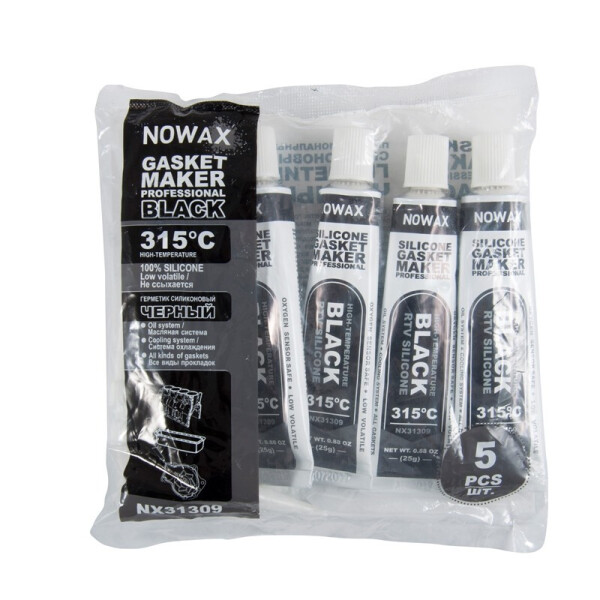 

Набор черных силиконовых герметиков NOWAX (+315⁰C) (25 г по 5 шт) NX31309