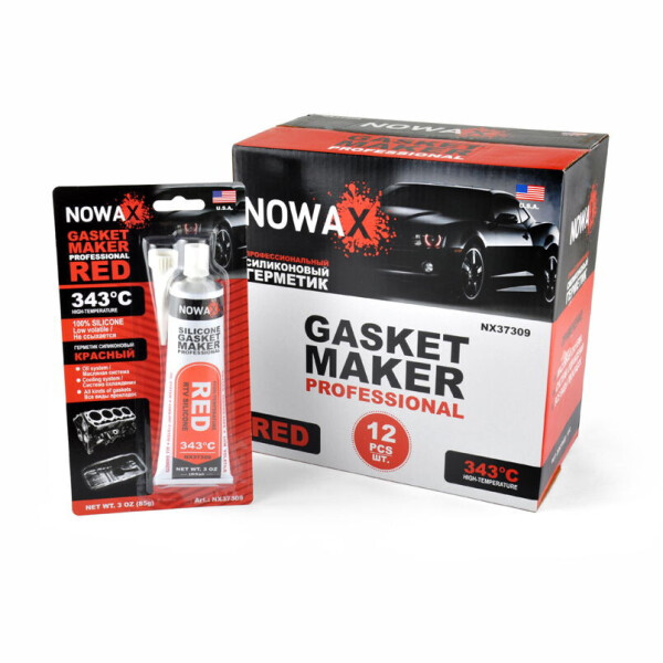 

Герметик прокладок высокотемпературный NOWAX (NX37309) 85 г (+343⁰C) Красный